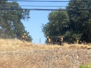 Update: Brush Fire Threatening Structures In Jamestown