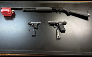 Weapons confiscated during Copperopolis arrest