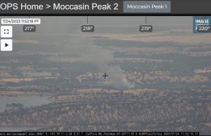 Fire near La Grange - PG&E Wildfire Camera