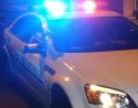 Sonora police cruiser at night