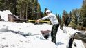 Yosemite road crews working to remove snow that still covers sections along Tioga Road