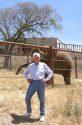Bob Barker at the PAWS Ark 2000 sanctuary in the San Andreas area of Calaveras County