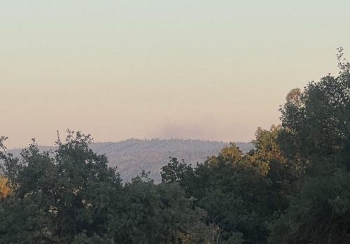 Fire in Greeley Hill Visible from Jamestown