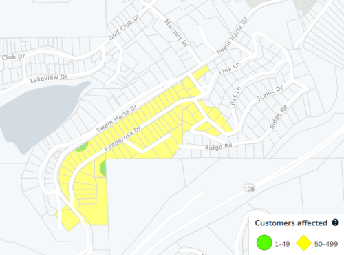 Twain Harte Power Outage