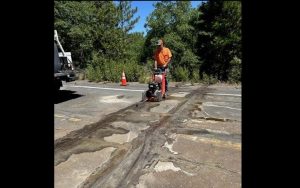 Repair work on Tuolumne Road North