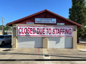 Valley Springs Fire Station closed due to staffing shortage
