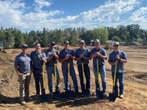 YSF Breaks Ground On Foundation Sports Park (Joe Pluim, James Evans, Jamie Roberson, Jesse Oliva, Brandon Meyer, Brian Walhbrink and Zach Garman
