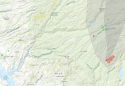 AQI due to Quarry Fire - Red is unhealthy, yellow is moderate, and green is healthy