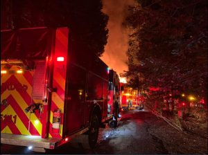 Fire at Bear River Resort Lodge