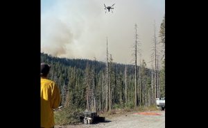 Drone Deployed Over Quarry Fire