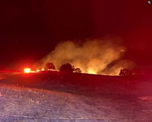 Early morning fire on Highway 108
