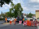 Work on Stockton Street in Sonora