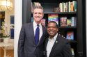 Governor Gavin Newsom and Assembly Bill 1078 auther Assemblyman Corey Jackson
