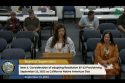 Tuolumne Band of Me Wuk Indians Tribal Chair Andrea Reich speaks to the board of supervisors