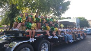 SHS Cheer and Football players