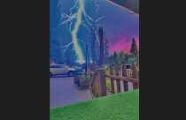 Lightning near Twain Harte Mini Golf - Photo by Fiona Rose