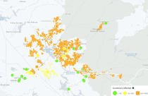 Saturday Evening Power Outages