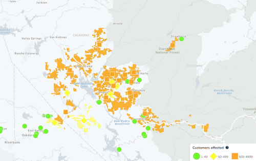 Saturday Evening Power Outages