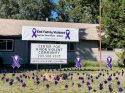 CNVC Paint the Town Purple signs in Sonora