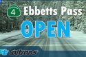 Caltrans Ebbetts Pass Open graphic
