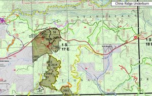 China Ridge Prescribed Burn Area