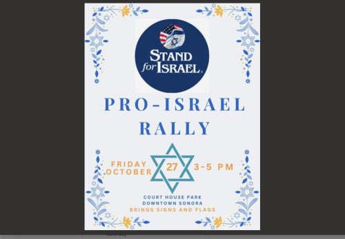 Pro-Israel Rally In Sonora