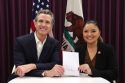 Governor Gavin Newsom and Senator Lena Gonzalez