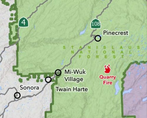 Quarry Fire Map