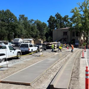 Standard Road Sidewalk and driveways in, photo from Tuolumne County Public Works Department