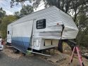 Stolen fifth-wheel-trailer found in Drytown area of Amador County -- ACSO photo