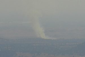Vegetation fire on Two Mile Bar Road and Highway 108 between Knights Ferry and Keystone