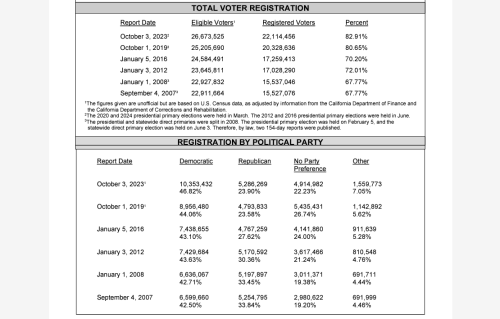 CA Voting Stats