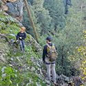 CCSO search and rescue crews continue efforts to locate missing hiker Ann Herford using a specialized high-angle rope team -- CCSO photo