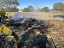 Escaped debris burn fire behind Elizabeth Court in Burson