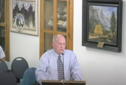 Supervisor David Goldemberg speaks to Sonora City Council
