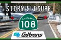 Highway 108 Sonora Pass temporarily closed -- Caltrans graphic