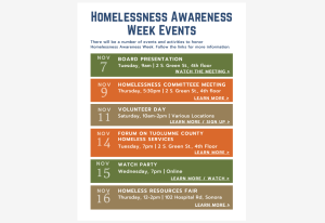 Homeless Awareness Week