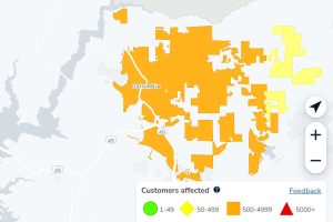 PG&E power outages in Columbia, Yankee Hill, Big Hill and Phoenix Lake areas