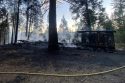 Pine Fire destroys home in Twain Harte -- CAL Fire TCU photo