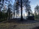 Pine Fire destroys home in Twain Harte -- CAL Fire TCU photo