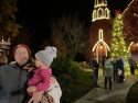 Tree Lighting ceremony at the Red Church in downtown Sonora