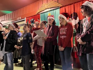 Tree Lighting ceremony at the Red Church in downtown Sonora