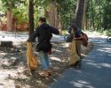 Volunteers collect trash in Yosemite -- park photo