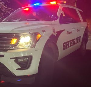 CCSO patrol vehicle at night