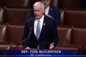 Congressman Tom McClintock on the House floor