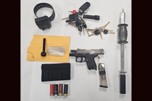 Items confiscated by ACSO in arrest