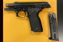 Loaded stolen handgun found on Kenny Guillemin -- TCSO photo