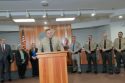 Mariposa Sheriff Jeremy Briese speaks during press conference updating the murder investigation of Wendy Pullins