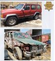 Pullins' Jeep Cherokee that she was driving when she disappeared in Mariposa that was then found with green paint on it and her blood inside.