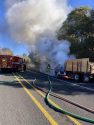 Truck engine fire on Tuolumne Road in Sonora